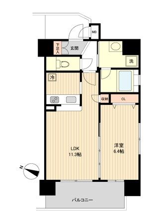 北四番丁駅 徒歩3分 8階の物件間取画像